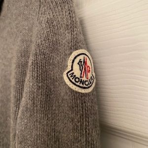 Grey Wool Moncler Sweater